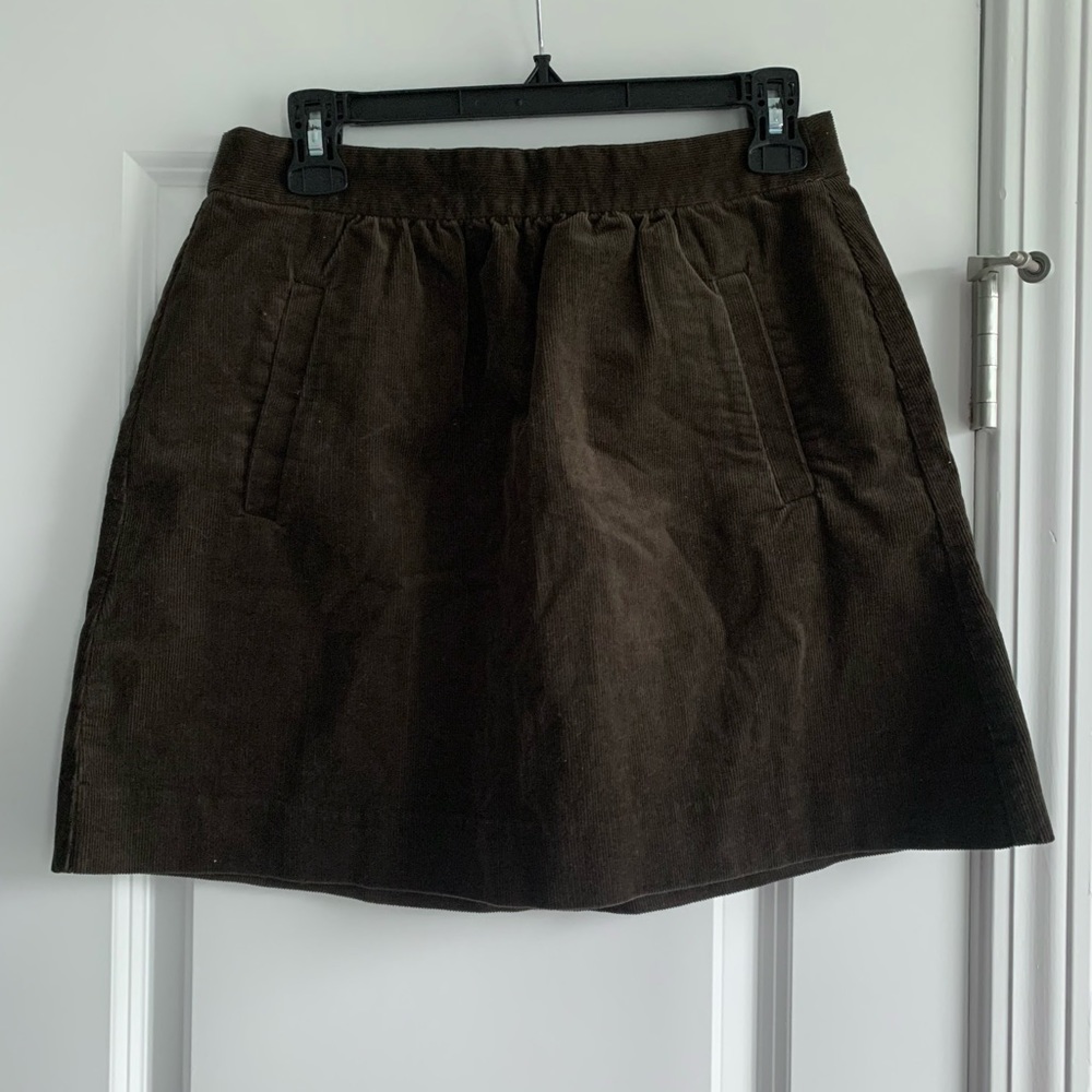 [NWT] J.Crew Chocolate Brown Corduroy Skirt